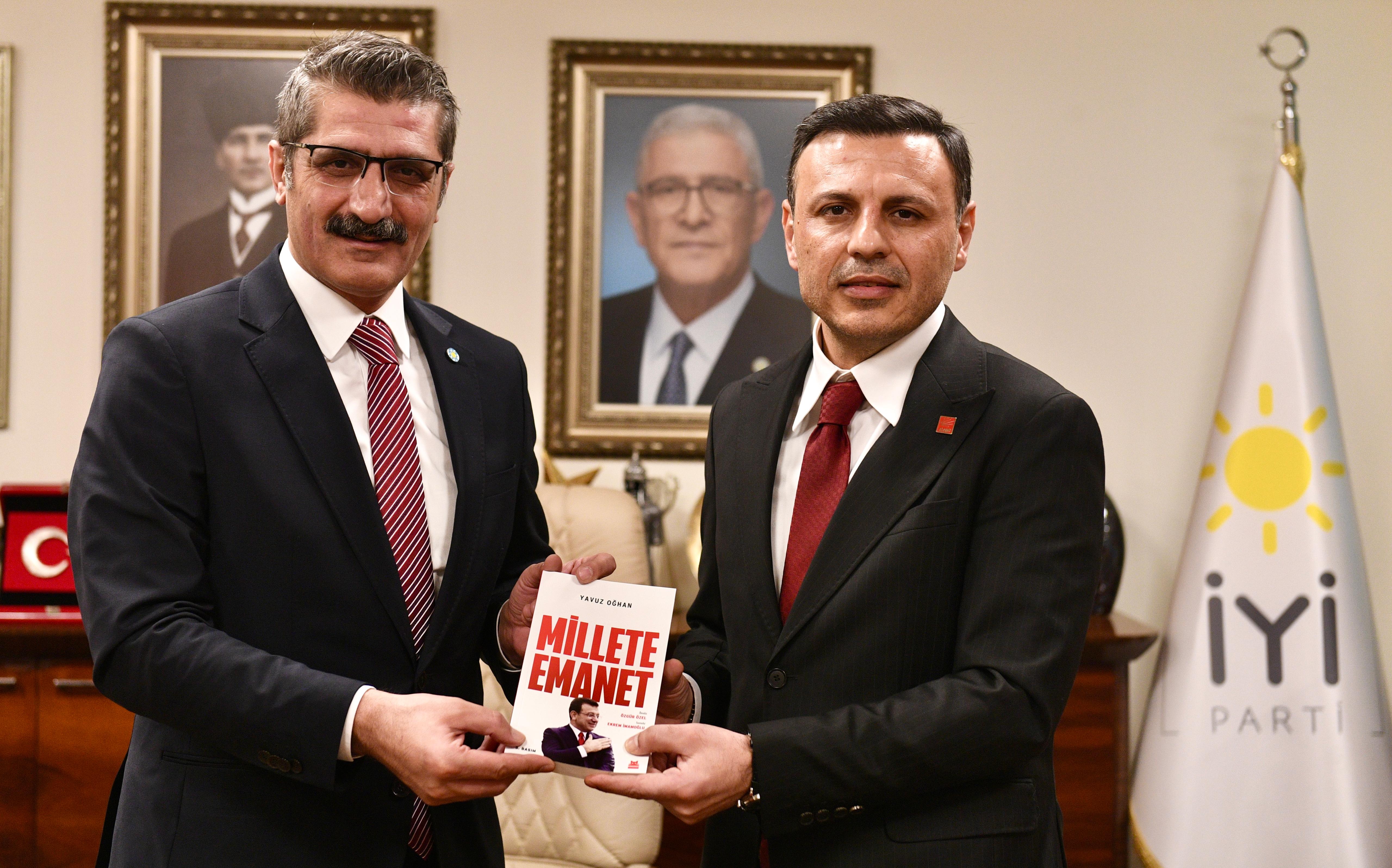 CHP İl Başkanı Sayın Özgür ÇELİK’ten İYİ Parti İl Başkanı Sayın Yücel COŞKUN’a Ziyaret