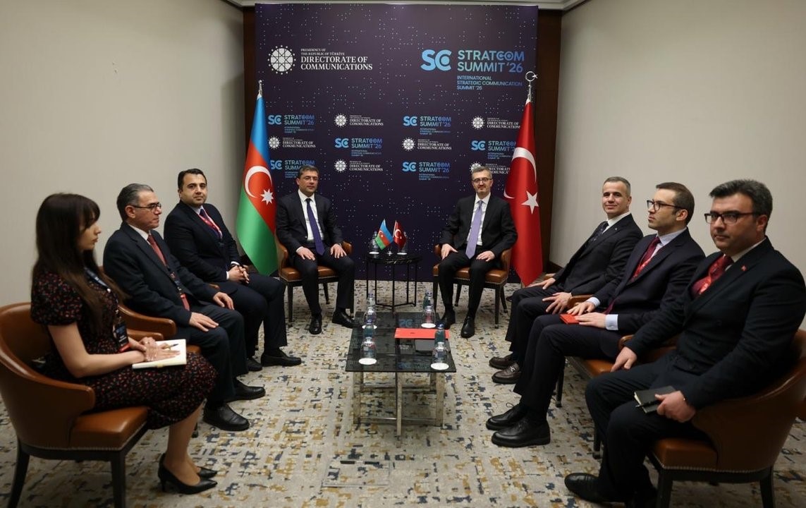 İletişim Başkanı Duran, Azerbaycan Medya Kalkınma Ajansı Başkanı İsmayilov ile görüştü