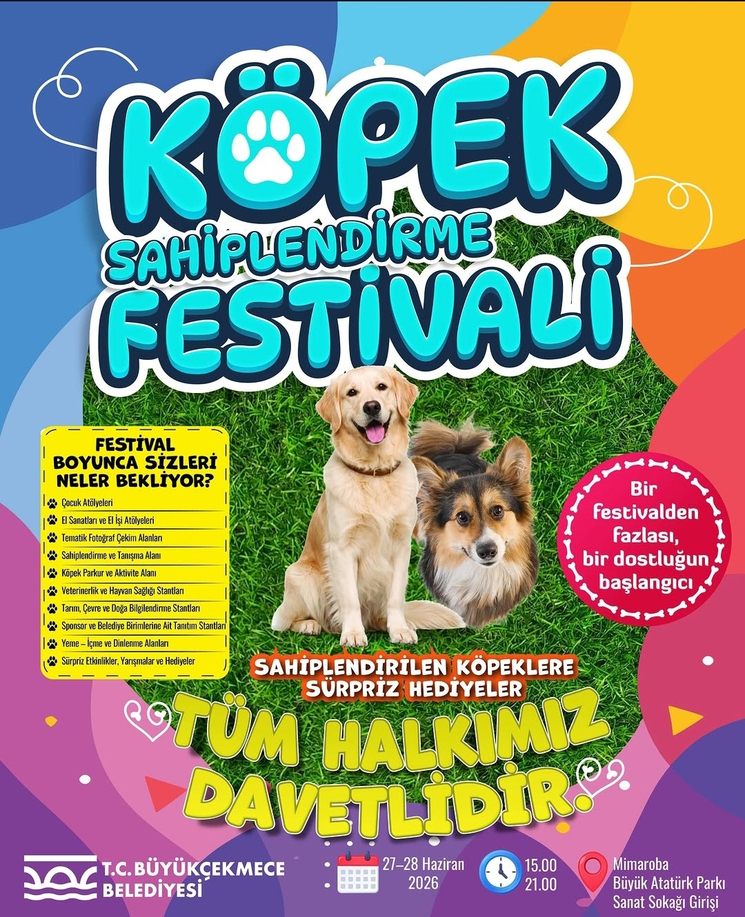 Büyükçekmece’de Köpek Sahiplendirme Festivali Coşkusu