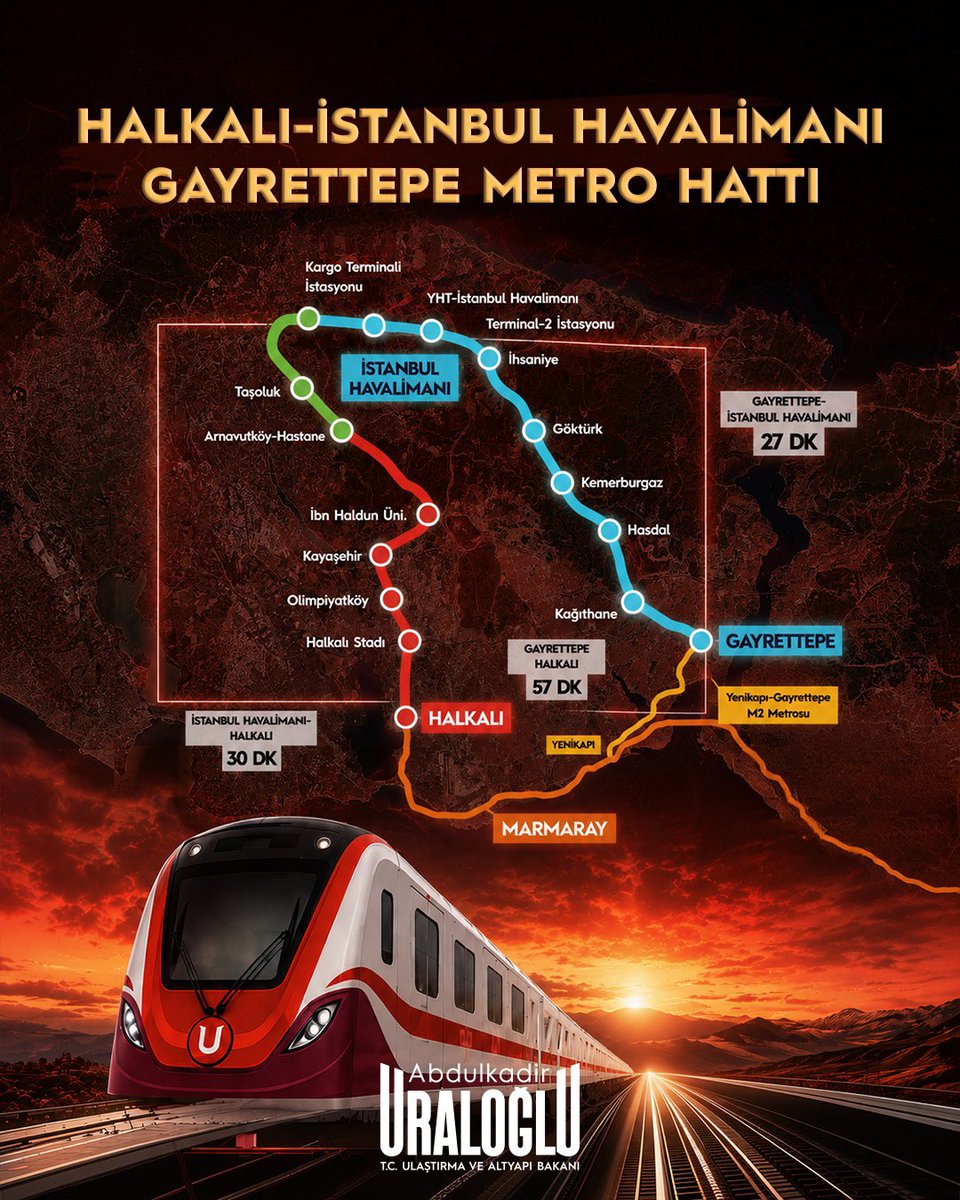 İstanbul’a Yeni Metro Hattı: Halkalı–Arnavutköy Etabı Hizmete Giriyor